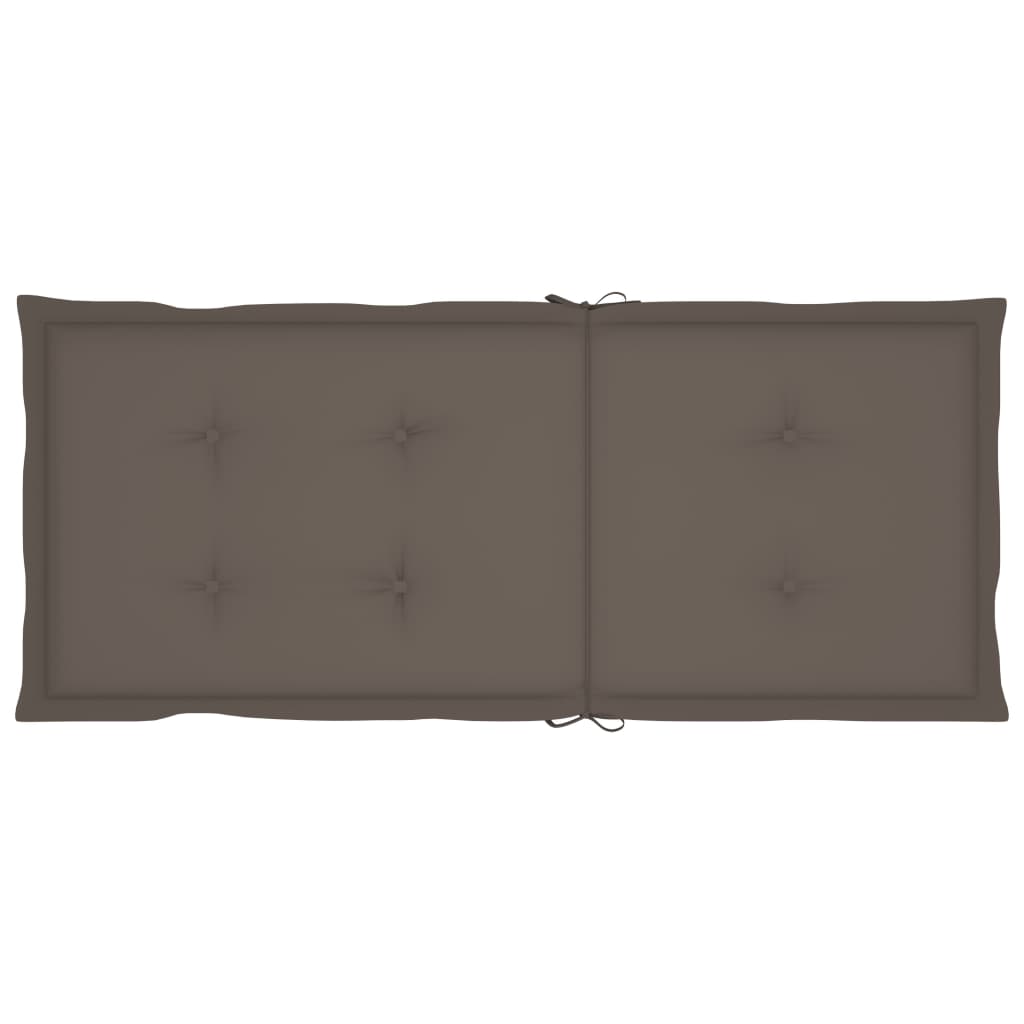 Garden Chair Set of 6 Taupe (Cushion) Solid acacia wood Standard