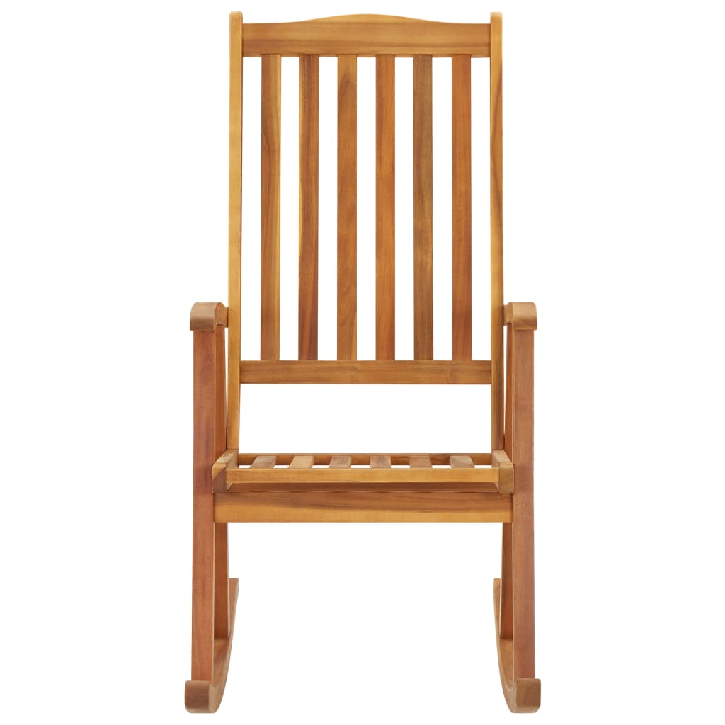 Wooden Rocking Chair Natural Wood Solid Acacia wood Standard