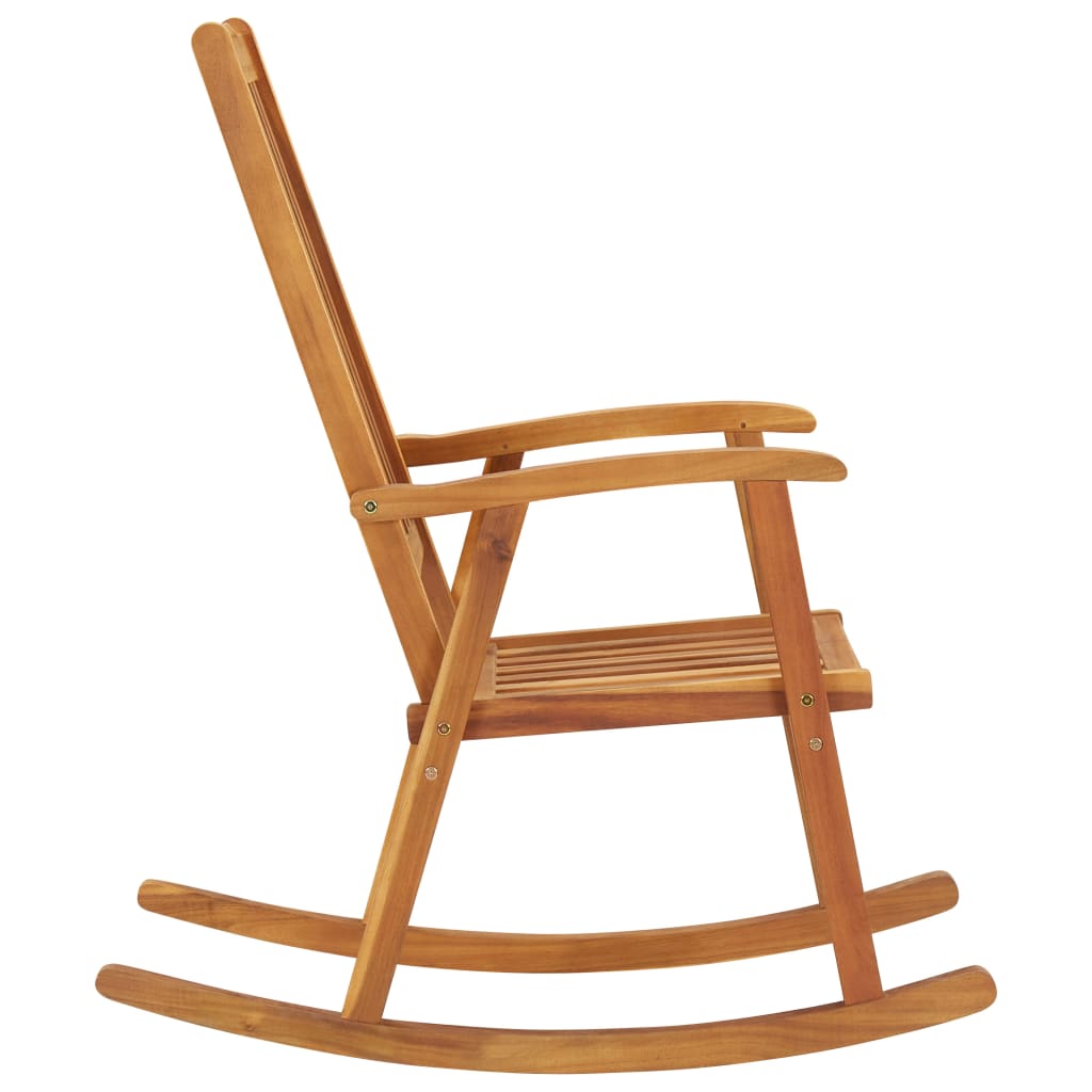 Rocking Chair Natural wood Solid acacia wood Standard Durable