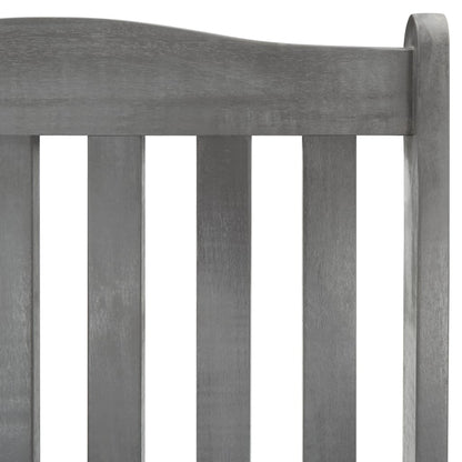 Rocking Chair Grey Solid acacia wood, 100% polyester Medium