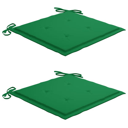 Outdoor Chair Set of 2 Green, Brown