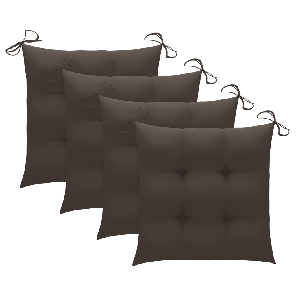 Patio Chair Set of 3 Taupe Solid Acacia wood Standard Durable