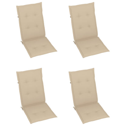 Garden Chair Set of 3 Grey Solid Acacia Wood One Size Foldable
