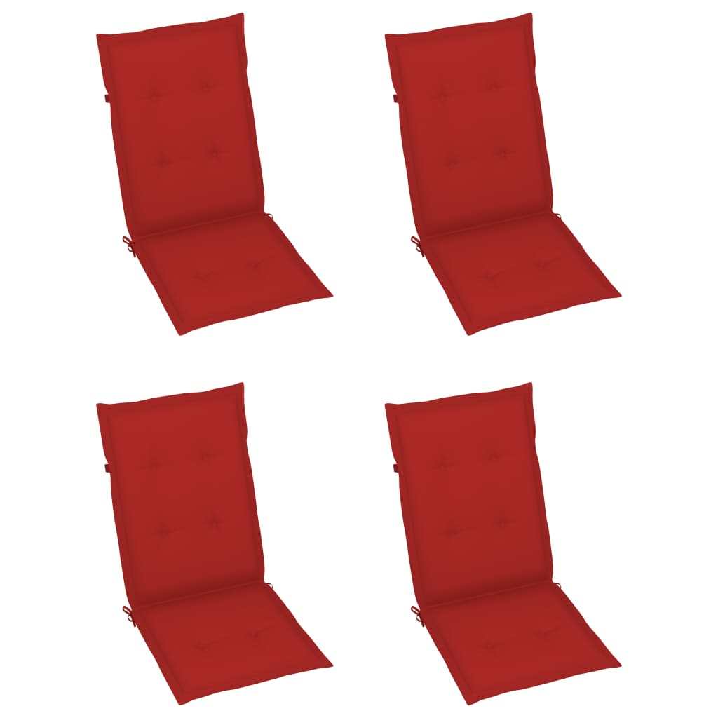Garden Chair Set of 3 Grey Solid Acacia wood Medium Foldable