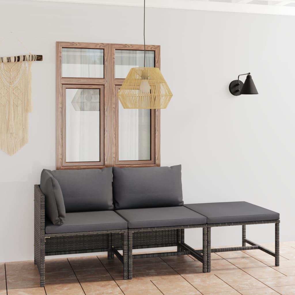 Garden Lounge Set Grey, Anthracite