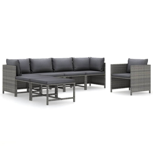 Garden Lounge Set Grey, Anthracite