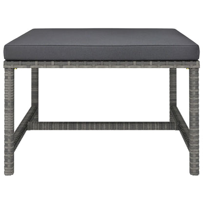 Garden Lounge Set Grey with Anthracite Cushions