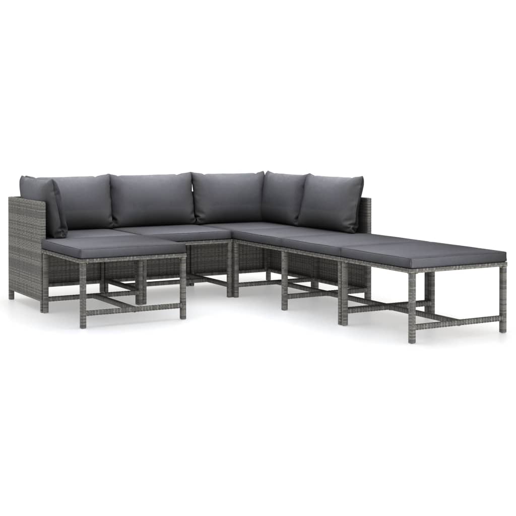 Garden Lounge Set Grey, Anthracite