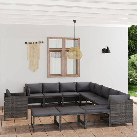 Garden Lounge Set Gray, Anthracite