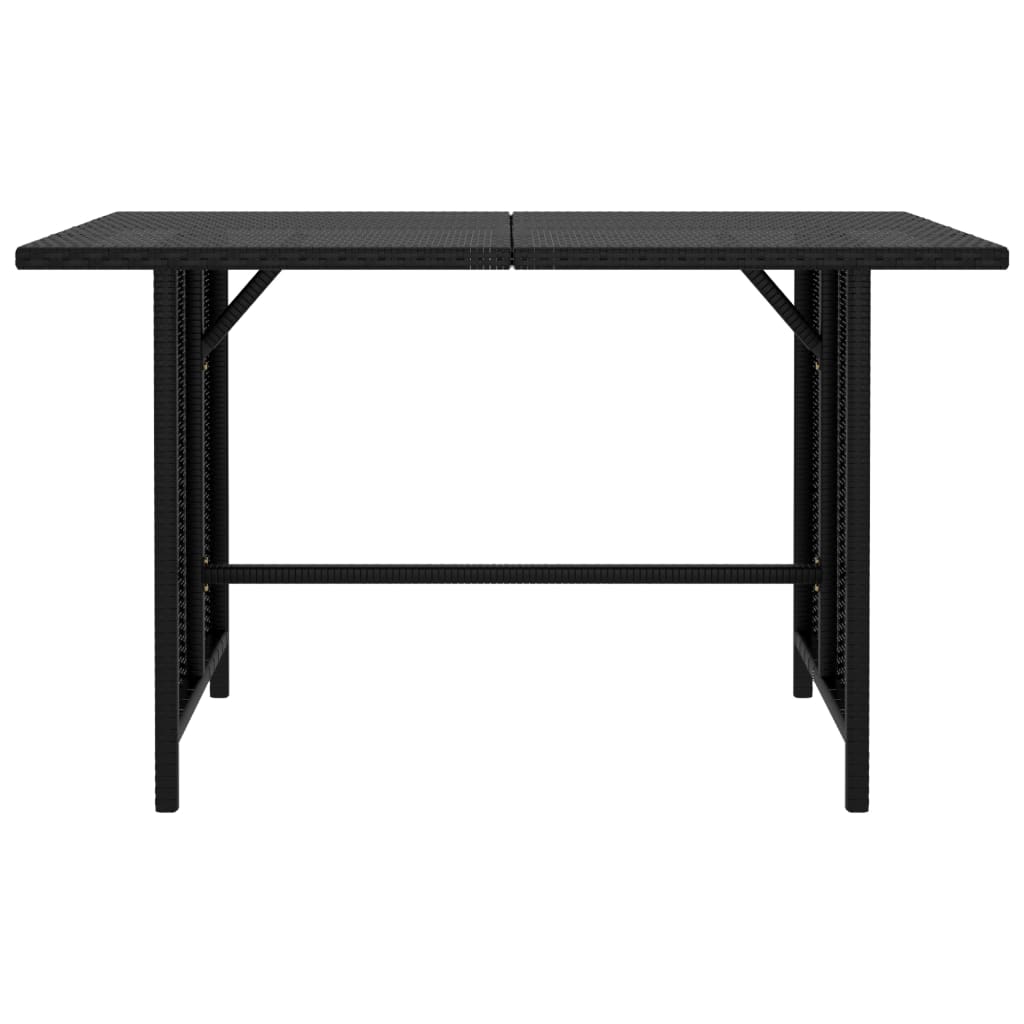 Garden Lounge Set Black, Cream white
