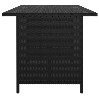 Garden Lounge Set Black, Cream white