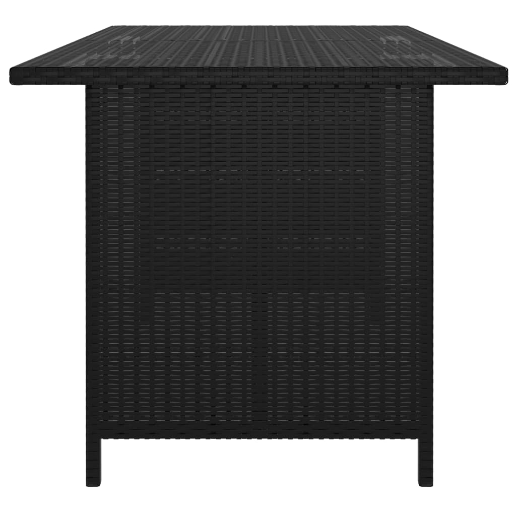 Garden Lounge Set Black, Cream White