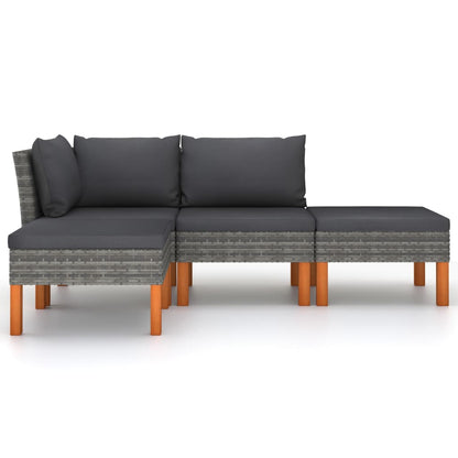 Garden Lounge Set Gray, Anthracite