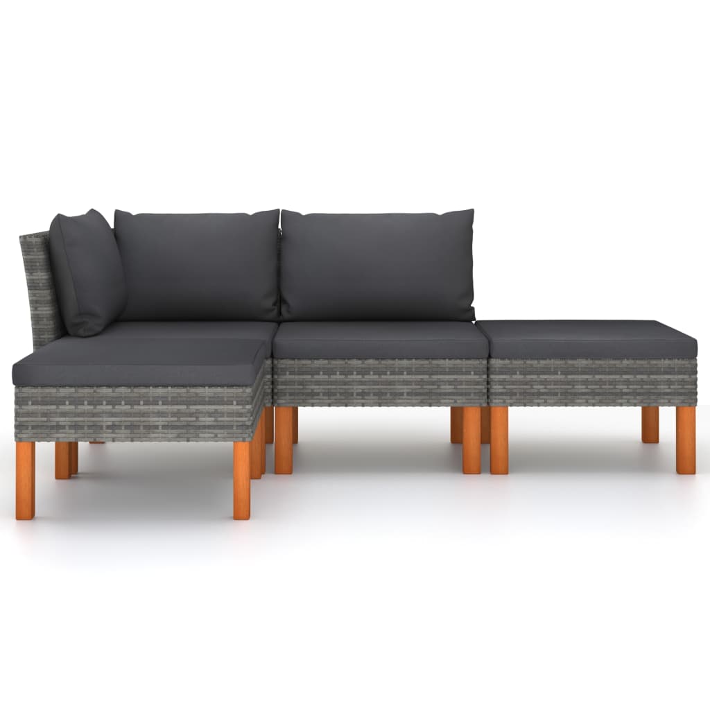 Garden Lounge Set Gray, Anthracite