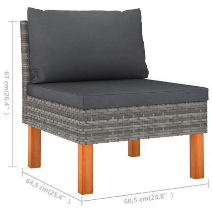 Garden Lounge Set Gray, Anthracite