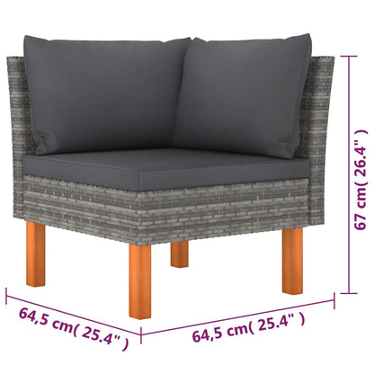 Garden Lounge Set Grey