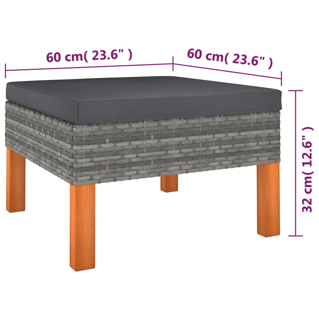 Garden Lounge Set Grey