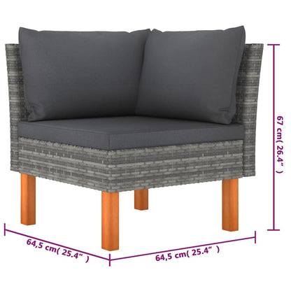 Garden Lounge Set Grey
