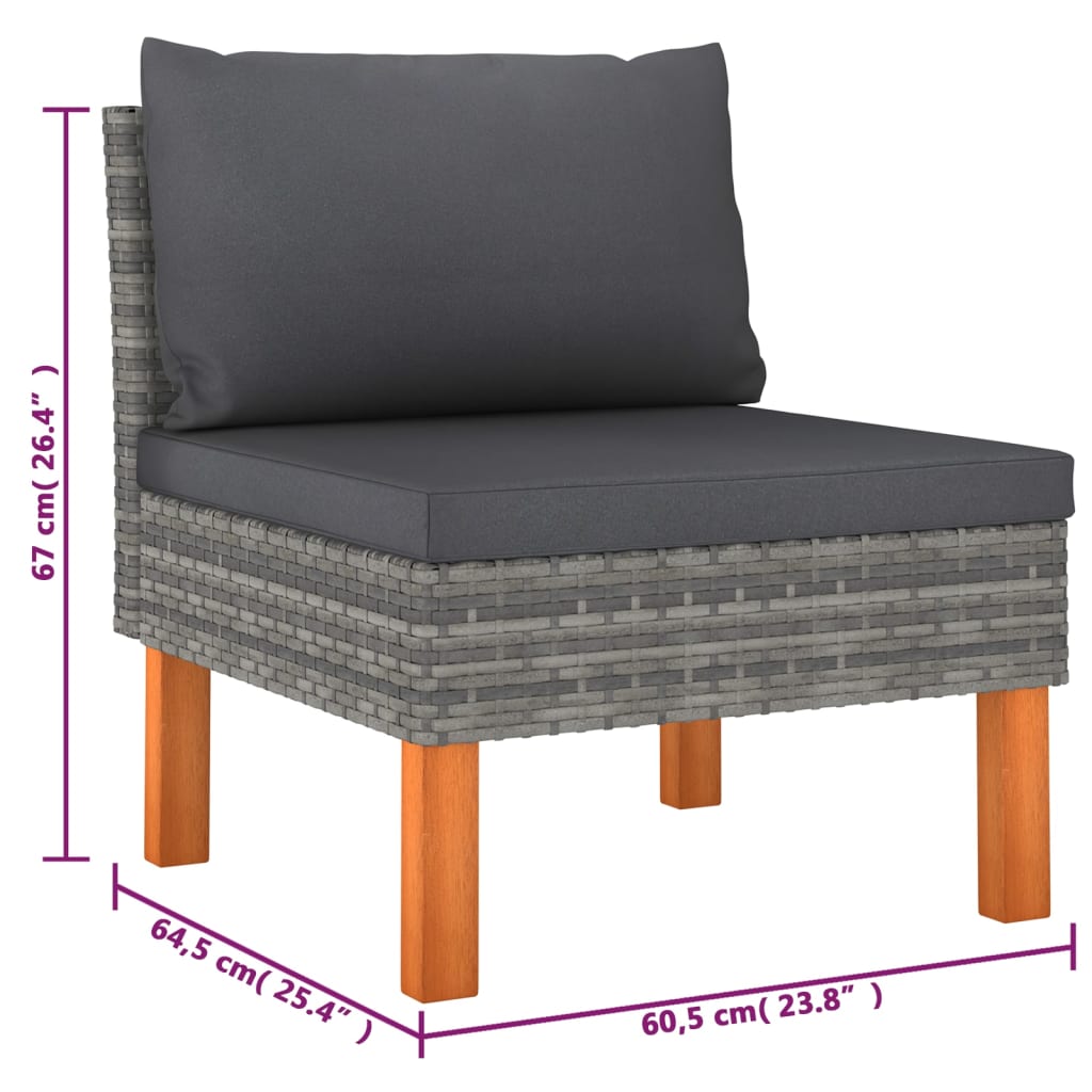 Garden Lounge Set Grey