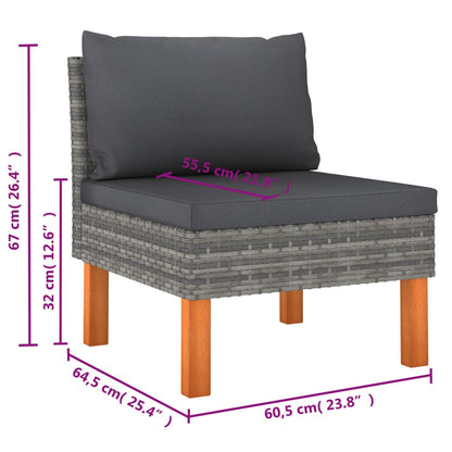 Garden Lounge Set Grey