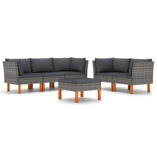 Garden Lounge Set Gray, Anthracite