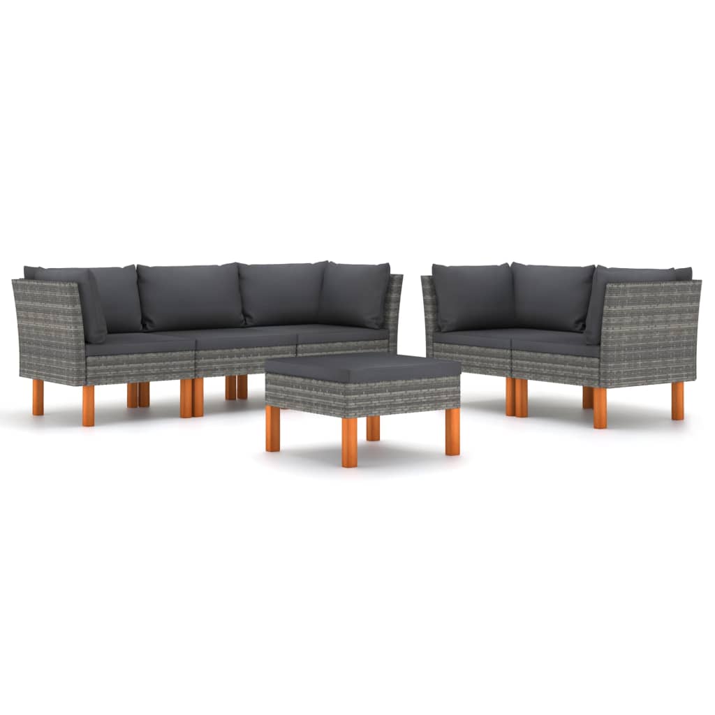 Garden Lounge Set Gray, Anthracite