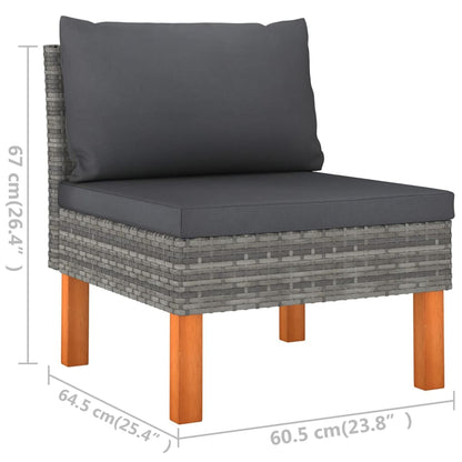 Garden Lounge Set Gray, Anthracite