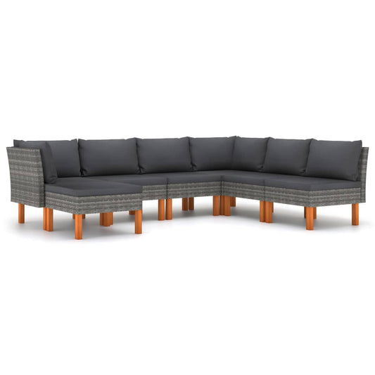 Garden Lounge Set Grey, Anthracite