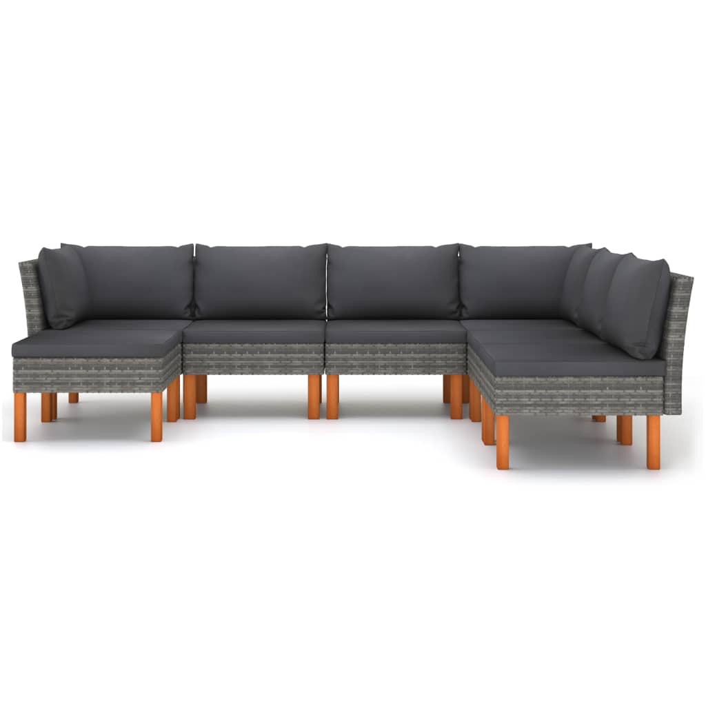 Garden Lounge Set Grey, Anthracite