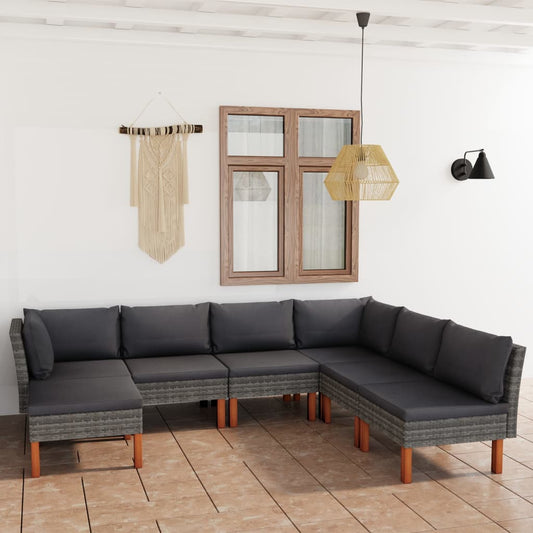 Garden Lounge Set Grey, Anthracite