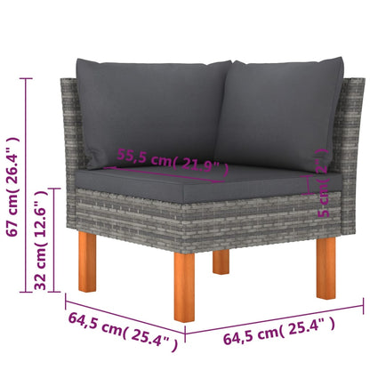 Garden Lounge Set Grey