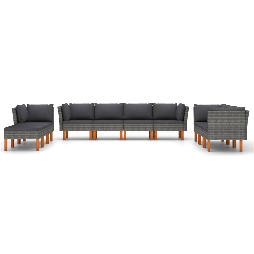 Garden Lounge Set Gray, Anthracite