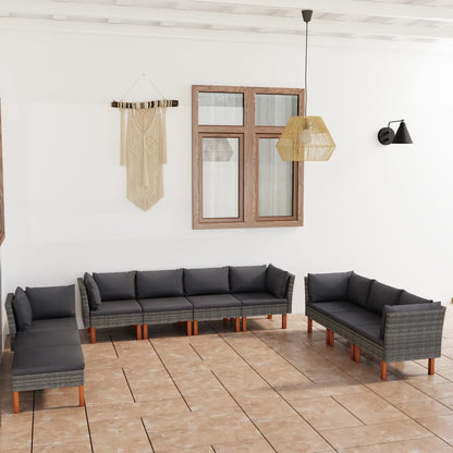 Garden Lounge Set Gray, Anthracite