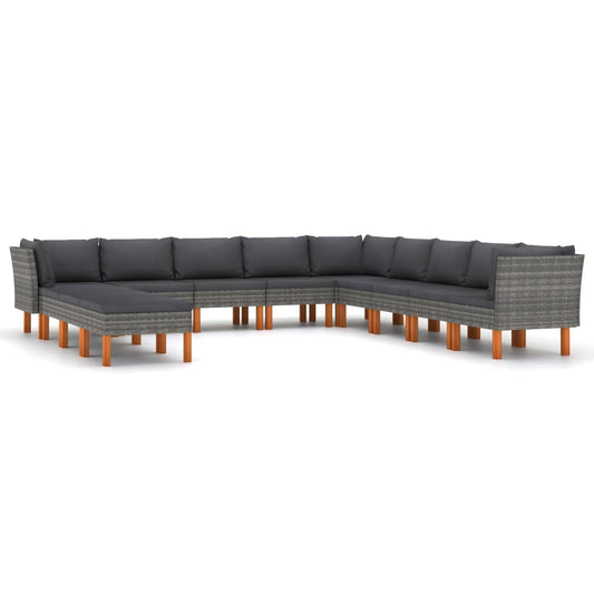 Garden Lounge Set Grey, Anthracite