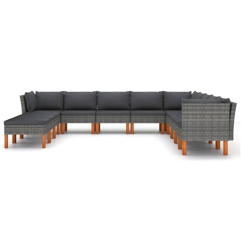 Garden Lounge Set Grey, Anthracite