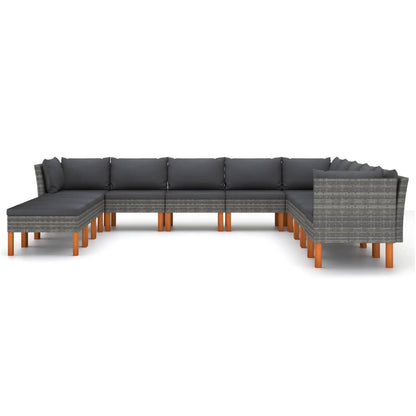 Garden Lounge Set Grey, Anthracite