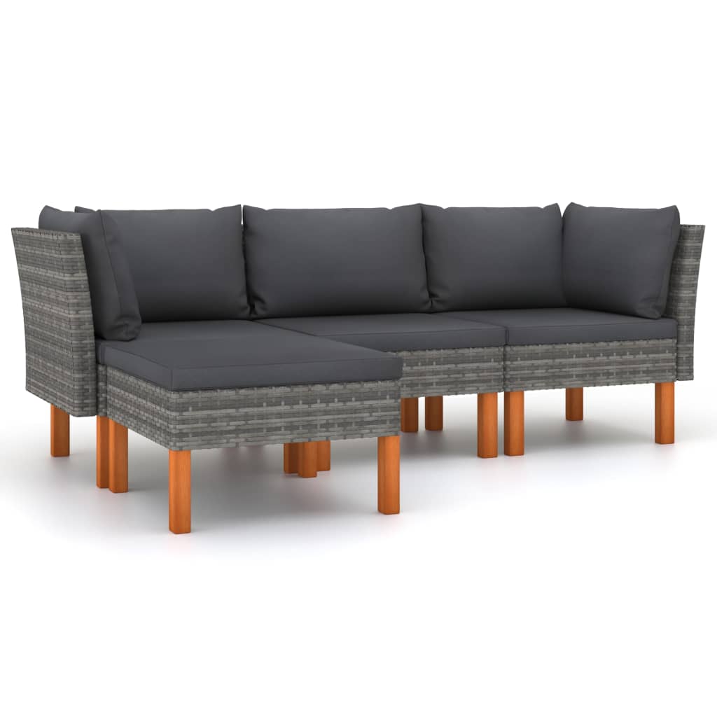 Garden Lounge Set Gray