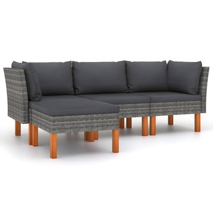 Garden Lounge Set Gray