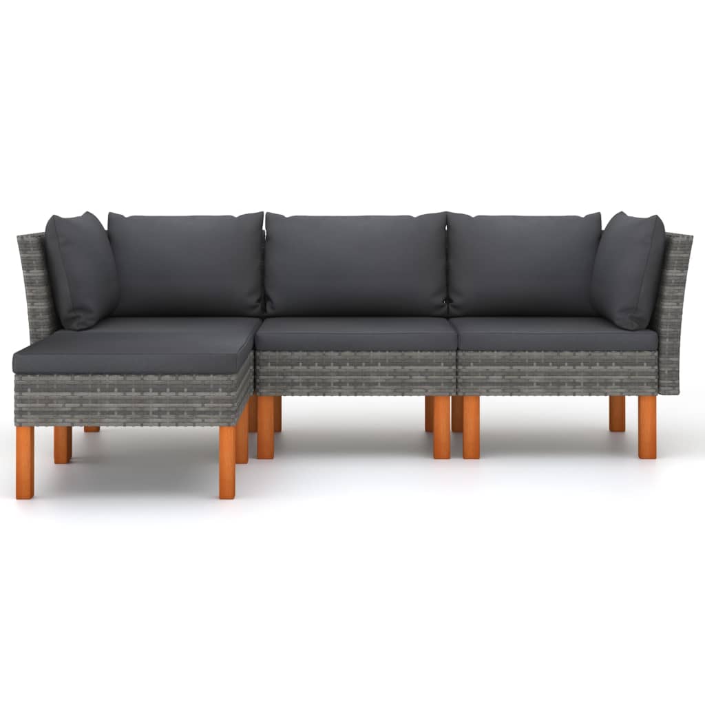 Garden Lounge Set Gray