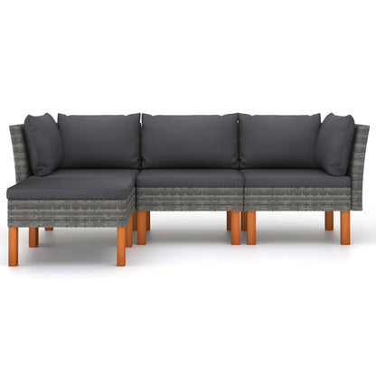 Garden Lounge Set Gray