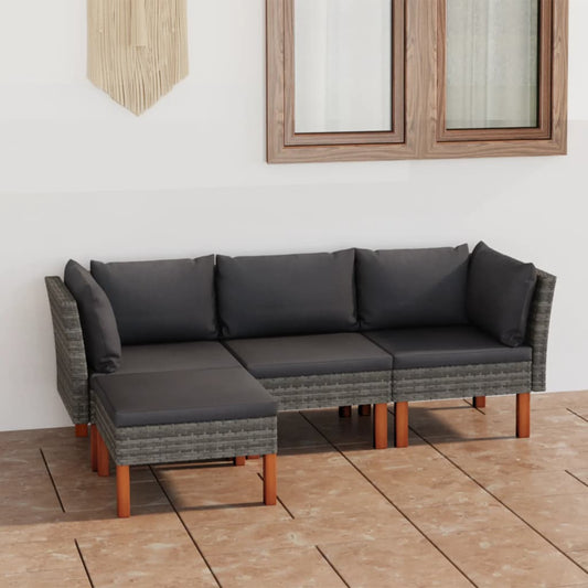 Garden Lounge Set Gray
