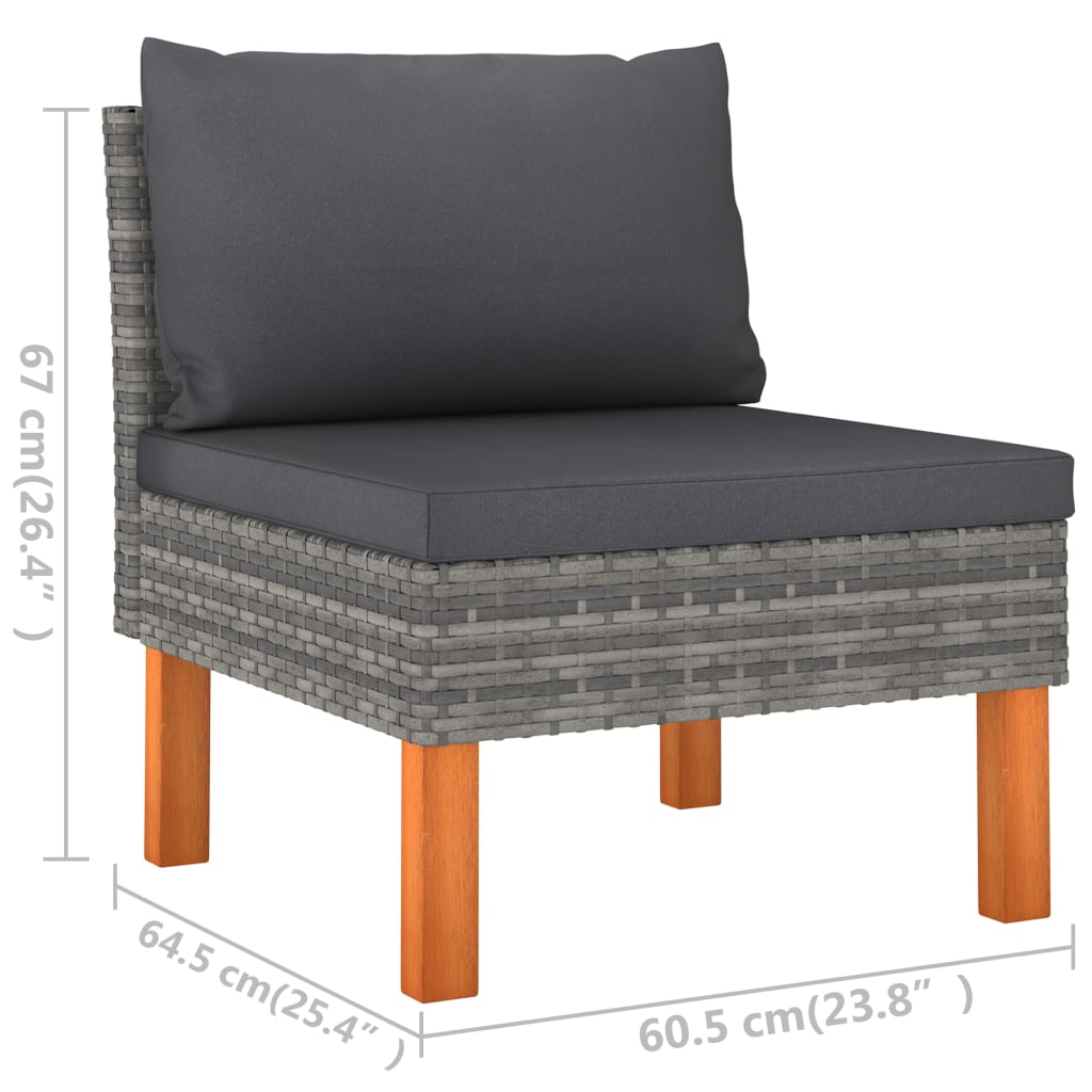 Garden Lounge Set Grey