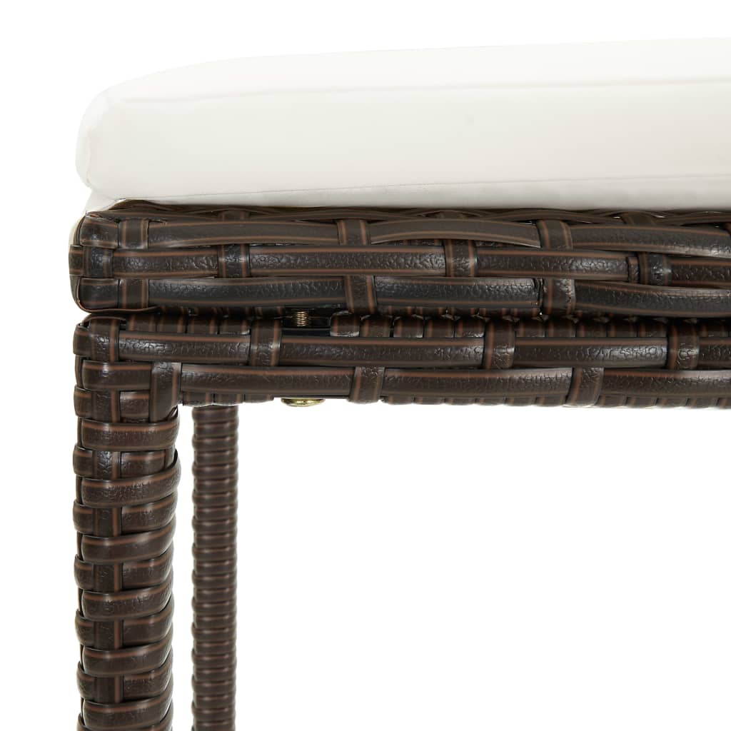 Garden Bar Set Brown, Cream