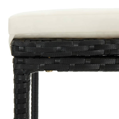 Garden Bar Set Black, Cream