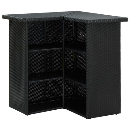 Garden Bar Set Black, Cream
