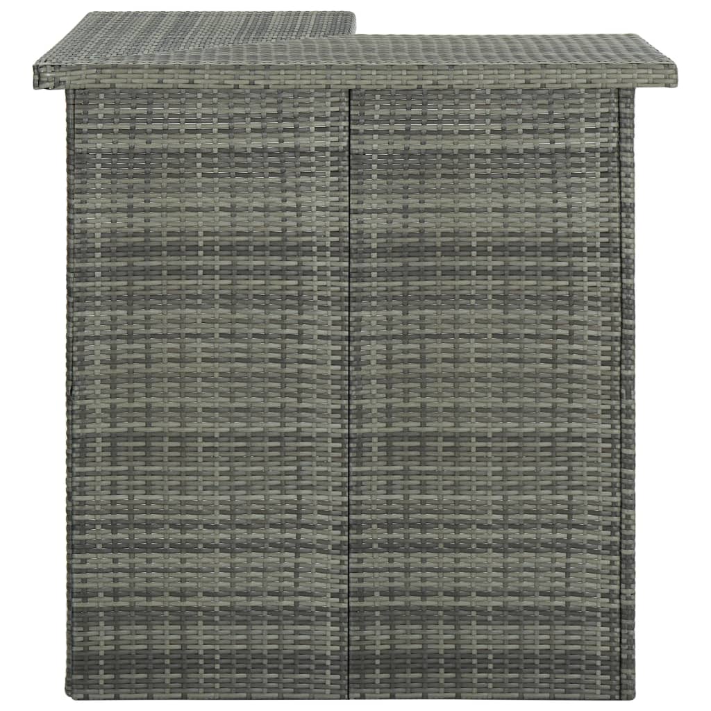 Garden Bar Set Gray