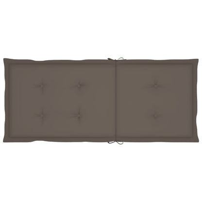 Garden Chair Set of 6 Grey, Taupe Solid Acacia wood, 100% Polyester