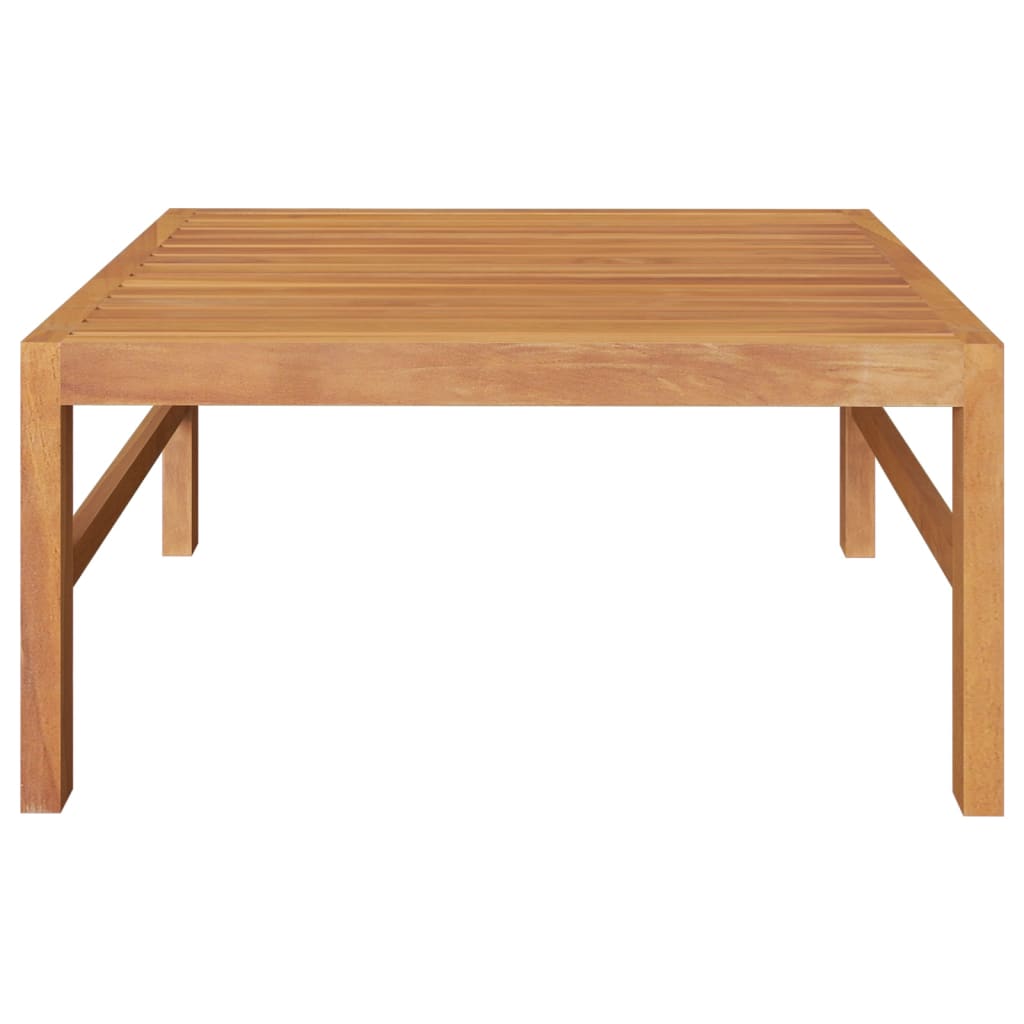 Garden Lounge Set Cream Smooth sanded teak wood Standard Durable