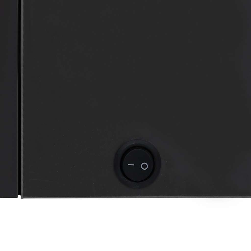 Bathroom Cabinet Anthracite MDF, Glass Medium Bathroom Cabinet