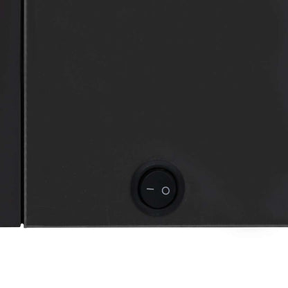 Bathroom Cabinet Anthracite MDF, Glass Medium Bathroom Cabinet